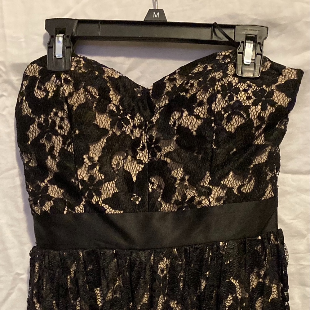 Elsie Ryan Strapless Lace Mini Dress